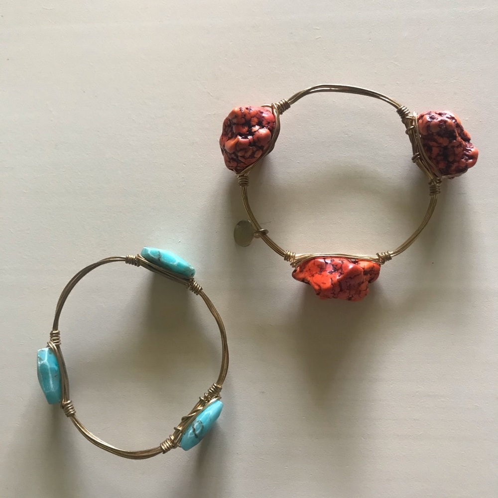 Stone Gold Bangles
